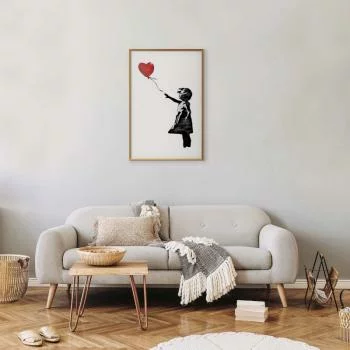 Plakat - Banksy: Dziewczynka z balonem - obrazek 2