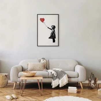 Plakat - Banksy: Dziewczynka z balonem - obrazek 2