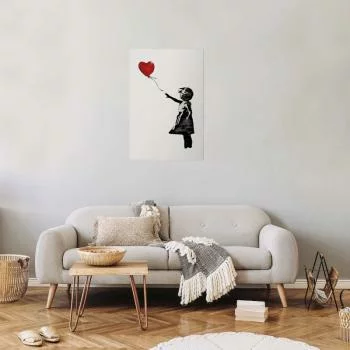 Plakat - Banksy: Dziewczynka z balonem - obrazek 2