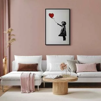 Obraz - Banksy: Dziewczynka z balonem (1-częściowy) pionowy - obrazek 5