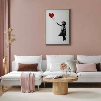 Obraz - Banksy: Dziewczynka z balonem (1-częściowy) pionowy - obrazek 5