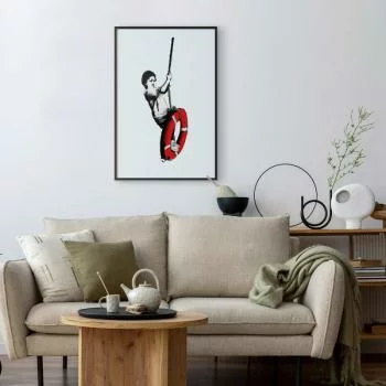 Plakat - Banksy: Chłopiec na linie - obrazek 2