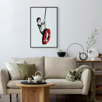 Plakat - Banksy: Chłopiec na linie - obrazek 2
