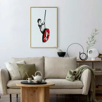 Plakat - Banksy: Chłopiec na linie - obrazek 2