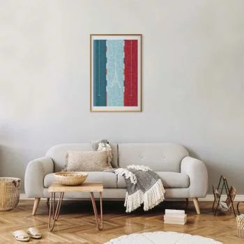 Plakat - Ilustracja basenu na tle flagi Francji - obrazek 2