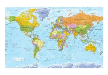 Fototapeta - mapa świata do biura - obrazek 2