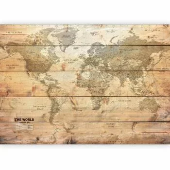 Fototapeta - Mapa na deskach - obrazek 5