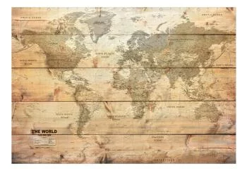 Fototapeta - Mapa na deskach - obrazek 2