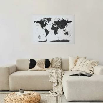 Plakat - Monochromatyczna mapa - obrazek 2