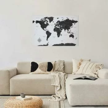 Plakat - Monochromatyczna mapa - obrazek 2