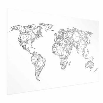 Plakat - Geometryczna mapa