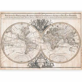 Fototapeta - Mappe-Monde Geo-Hydrographique - obrazek 5