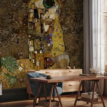 Fototapeta - Inspiracja Klimtem: Złoty pocałunek - obrazek 6