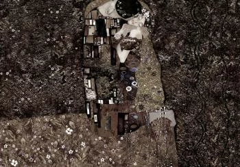 Fototapeta - Klimt inspiracja - Wspomnienie czułości - obrazek 6