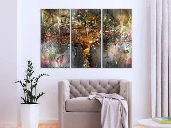 Obraz - Złote drzewo (3-częściowy) - obrazek 2