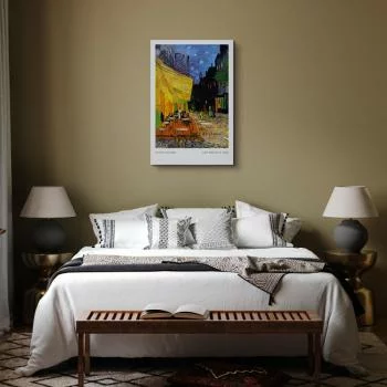 Obraz - Kawiarenka nocą (1-częściowy) pionowy - obrazek 6