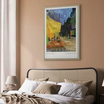 Obraz - Kawiarenka nocą (1-częściowy) pionowy - obrazek 6