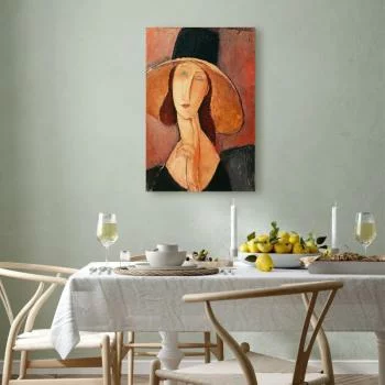 Obraz - Amedeo Modigliani – Portret Jeanne Hebuterne w dużym kapeluszu - obrazek 7