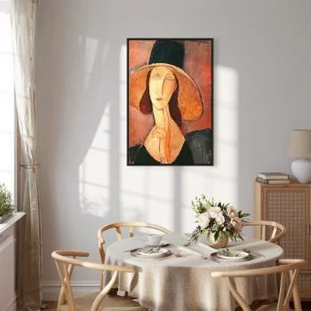 Obraz - Amedeo Modigliani – Portret Jeanne Hebuterne w dużym kapeluszu - obrazek 7