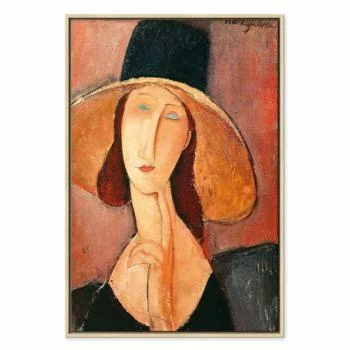 Obraz - Amedeo Modigliani – Portret Jeanne Hebuterne w dużym kapeluszu - obrazek 2