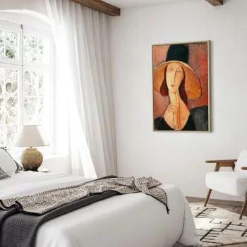 Obraz - Amedeo Modigliani – Portret Jeanne Hebuterne w dużym kapeluszu - obrazek 6