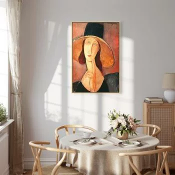 Obraz - Amedeo Modigliani – Portret Jeanne Hebuterne w dużym kapeluszu - obrazek 7