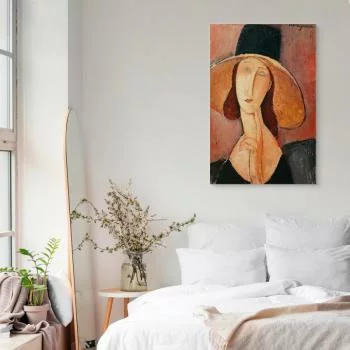 Obraz - Amedeo Modigliani – Portret Jeanne Hebuterne w dużym kapeluszu - obrazek 6
