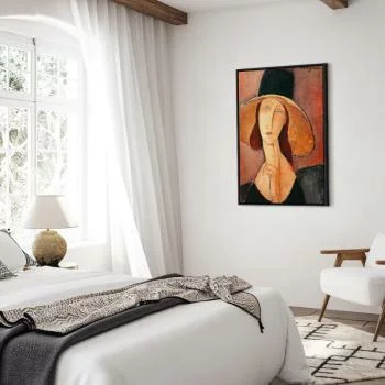 Obraz - Amedeo Modigliani – Portret Jeanne Hebuterne w dużym kapeluszu - obrazek 6
