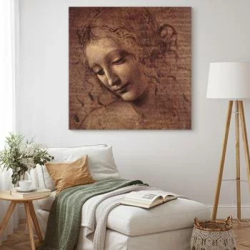 Obraz - Leonardo da Vinci – Głowa młodej kobiety (Leda) - obrazek 5