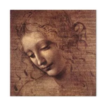 Obraz - Leonardo da Vinci – Głowa młodej kobiety (Leda) - obrazek 2