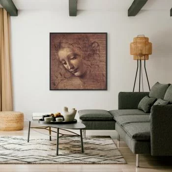 Obraz - Leonardo da Vinci – Głowa młodej kobiety (Leda) - obrazek 5