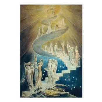 Obraz - William Blake – Drabina Jakubowa - obrazek 2