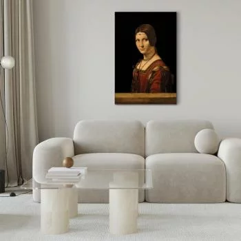Obraz - Leonardo da Vinci – Piękna Ferronière - obrazek 5