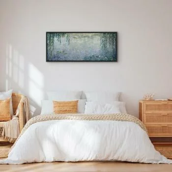 Obraz - Claude Monet – Nenufary (lilie wodne): dwie wierzby płaczące - obrazek 6