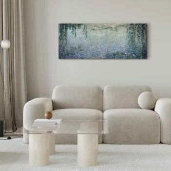 Obraz - Claude Monet – Nenufary (lilie wodne): dwie wierzby płaczące - obrazek 5