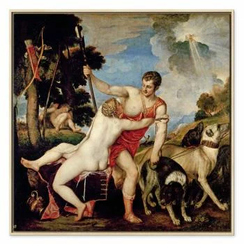 Obraz - Tycjan – Wenus i Adonis - obrazek 2