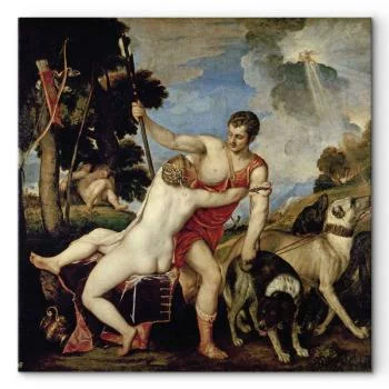 Obraz - Tycjan – Wenus i Adonis - obrazek 2