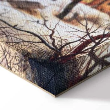 Obraz - Pieter Bruegel (starszy) – Zimowy pejzaż z łyżwiarzami i pułapką na ptaki - obrazek 8