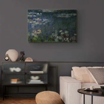 Obraz - Claude Monet – Nenufary (lilie wodne): zielone refleksy - obrazek 5