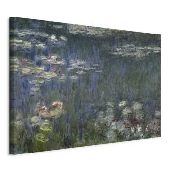Obraz - Claude Monet – Nenufary (lilie wodne): zielone refleksy