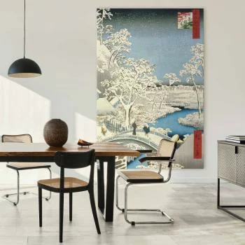 Obraz XXL - Utagawa Hiroshige – Most Meguro Drum i Wzgórze Zachodzącego Słońca - obrazek 6