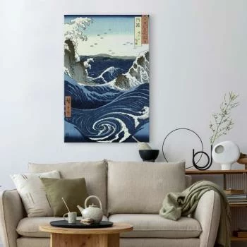 Obraz - Utagawa Hiroshige – Widok na wiry Naruto w Awa - obrazek 5