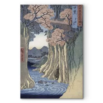 Obraz - Utagawa Hiroshige – Most Małp w prowincji Kai - obrazek 2