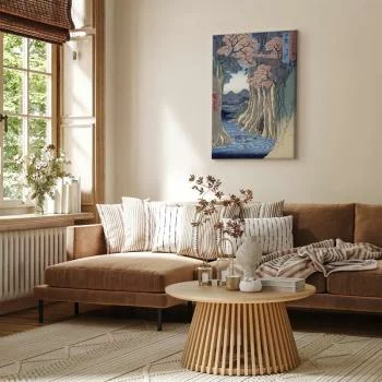 Obraz - Utagawa Hiroshige – Most Małp w prowincji Kai - obrazek 5