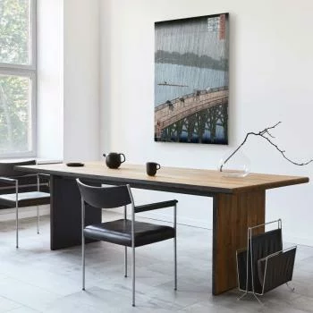 Obraz - Utagawa Hiroshige – Nagły deszcz nad mostem Shin-Ohashi i Atake - obrazek 7