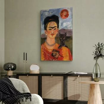 Obraz - Frida Kahlo – Autoportret z Diego na mojej piersi - obrazek 5