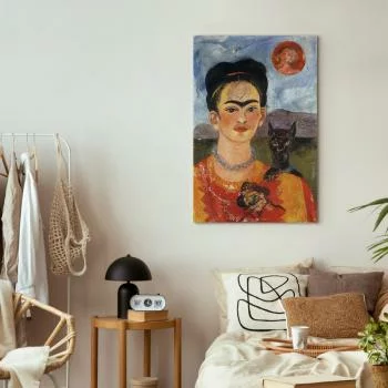Obraz - Frida Kahlo – Autoportret z Diego na mojej piersi - obrazek 6