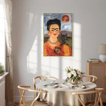 Obraz - Frida Kahlo – Autoportret z Diego na mojej piersi - obrazek 7
