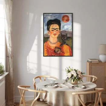 Obraz - Frida Kahlo – Autoportret z Diego na mojej piersi - obrazek 7