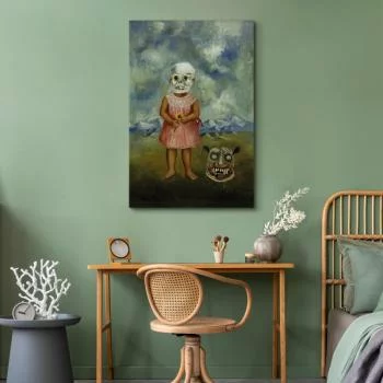 Obraz - Frida Kahlo – Dziewczyna w masce śmierci (Ona gra sama) - obrazek 7